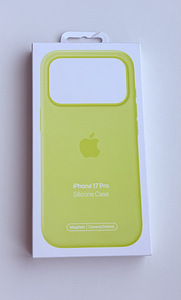 Apple iPhone 17 Pro Silicone Case with Magsafe , Neon Yellow (1 foto / 2)