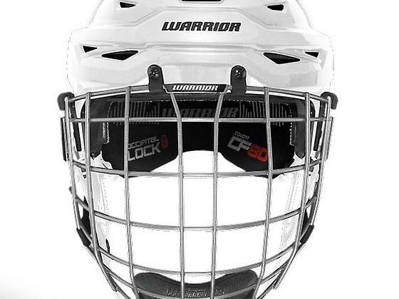 Warrior Covert CF 80 Combo Helmet Senior , White