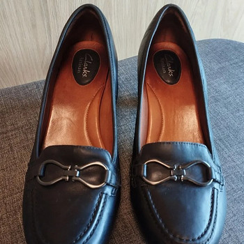 Кожаные туфли Clarks 40, стелька 26см