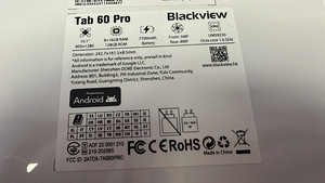 Blackview Tab 60 Pro LTE 8/128Gb Blue Новый (3 фото из 3)
