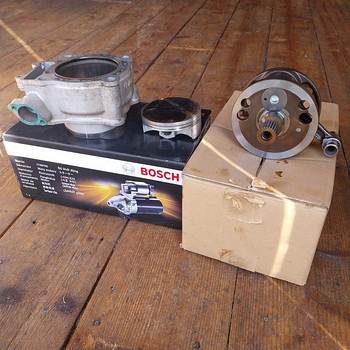 Honda crf 450 r : 2003 a : silinder:kolb:vända