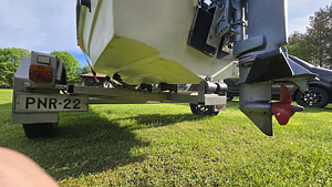 Soome mootorpaat 3.85m + Evinrude 20/25hp + haagis (8 foto / 9)