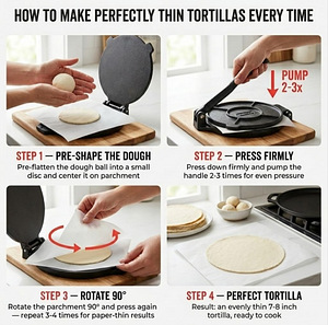 Uno Casa Tortilla Press 20 cm (2 foto / 4)
