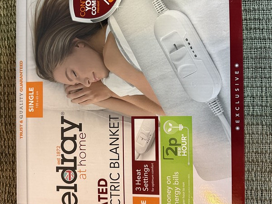 Uus Beldray Heated Electric Blanket elektriline soojendusega tekk 135×65