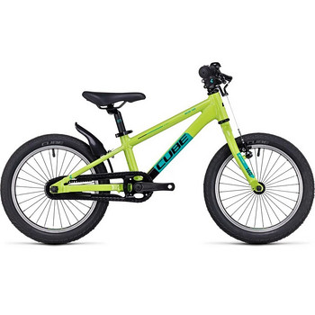 Новый детский велосипед Cube Cubie 160 RT, 16”, черный и зел