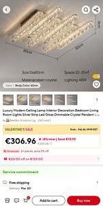 Uus kristall LED laevalgusti 60x60 48W poole hinnaga (4 foto / 6)