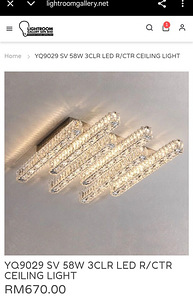 Uus kristall LED laevalgusti 60x60 48W poole hinnaga (2 foto / 6)