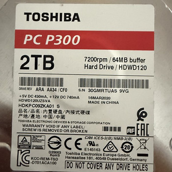 2TB Hard Drive Toshiba