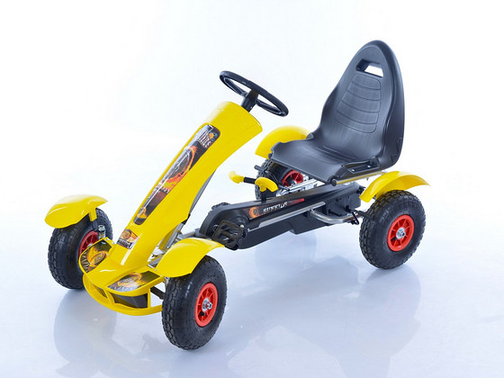Velokart (Velomobile) Go-Kart F618 Yellow (4-10 years)