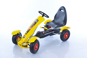 Velokart (Velomobile) Go-Kart F618 Yellow (4-10 years) (1 foto / 9)