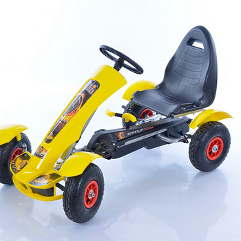 Velokart (Velomobile) Go-Kart F618 Yellow (4-10 years)