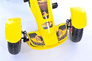 Velokart (Velomobile) Go-Kart F618 Yellow (4-10 years) (4 foto / 9)