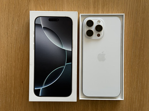 Apple iPhone 16 Pro Max White Ti 256GB v heas korras (2 foto / 9)