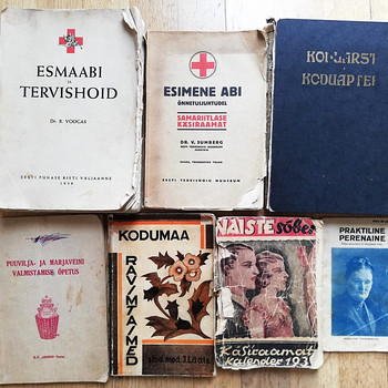 Esmaabi, tervishoiu ja muud käsiraamatud aastatest 1921-1943