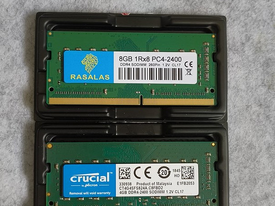 8GB + 4GB DDR4 SODIMM RAM