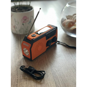 Радио/аккумулятор 5000mAh - с солнечной панелью (SOS радио)