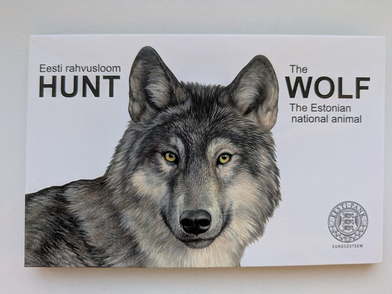Eesti 2€ mündikaart 2021 Rahvusloom hunt