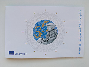 Эстония 2€ монетная карта Erasmus+ 35 (2 фото из 3)