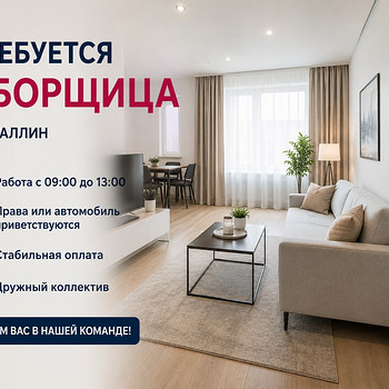 Koristaja töö Tallinnas. Paindlik graafik