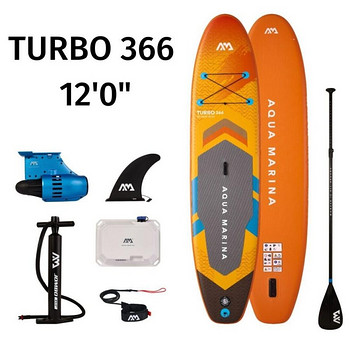 НОВОЕ! Электромоторный SUP Aqua Marina TURBO+BLUEDRIVE S+аккумулятор