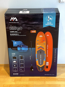 НОВОЕ! Электромоторный SUP Aqua Marina TURBO+BLUEDRIVE S+аккумулятор (8 фото из 9)