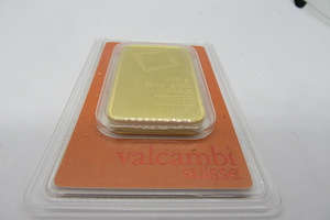 Kuld Valcambi 100gr kuldplaat 999,9 kuld (3 foto / 5)