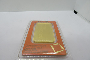 Kuld Valcambi 100gr kuldplaat 999,9 kuld (4 foto / 5)