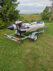 Лодка ПВХ 320 см + Yamaha 6 л.с.+ Эл.мотор + прицеп TEMA (6 фото из 10)