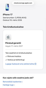 Apple iPhone 17 Black 256GB, uueväärne. Garantii 05.2027 (8 foto / 9)