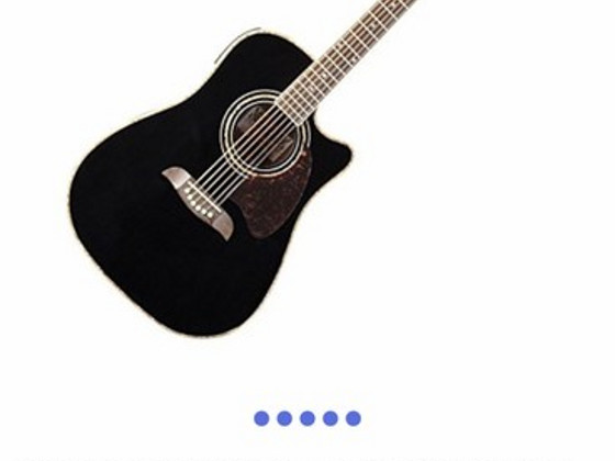 Oscar Schmidt 6 String Acoustic-Electric Guitar Kitarr
