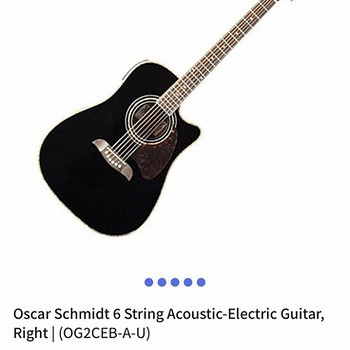 Oscar Schmidt 6 String Acoustic-Electric Guitar Kitarr