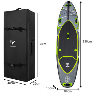 SUP dēlis 350 cm ar piederumiem (P25259) (10 foto no 10)