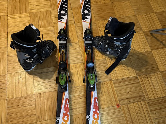 Горные лыжи Fisher motion+ ботинки Salomon xpro100