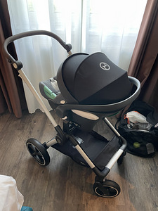 Коляска Cybex EOS Lux 2-in-1 + автолюлька + переходники (5 фото из 10)