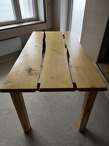 Täispuidust käsitöö söögilaud (2 foto / 5)
