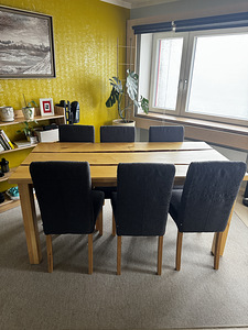 Täispuidust käsitöö söögilaud (1 foto / 5)