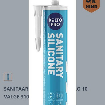 САНИТАРНЫЙ СИЛИКОН KIILTO PRO 10 БЕЛЫЙ 310МЛ, 15 шт в наличии