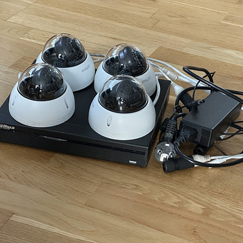 Dahua 4x IP kaamera ja salvesti komplekt 5MP, PoE, 2TB, SMD+