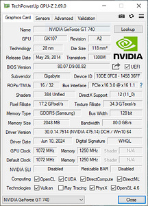Gigabyte GT 740 2GB (5 фото из 5)