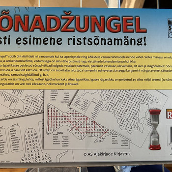 Lauamäng Sõnadžungel (Ristik) / Lauamäng