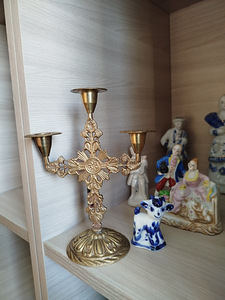 Kolme küünlaga kaminaküünlajalg. (2 foto / 4)