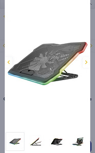 Охлаждающая подставка для ноутбука Trust GXT1126 Aura (2 фото из 4)