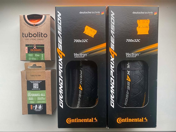 Continental rehvid + sisekummid.UUS! Avamata tootja pakend.