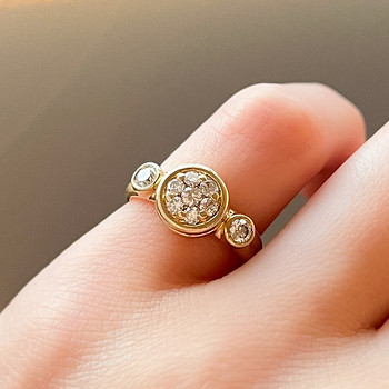 14k kullast teemantsõrmus