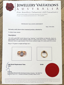 Кольцо с бриллиантом из 14-каратного золота (10 фото из 10)