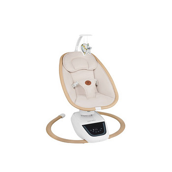 Lionelo Olivia Beige Natural — детское кресло-качалка и шезлонг
