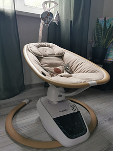 Lionelo Olivia Beige Natural — beebi lamamis ja kiikumistool (5 foto / 8)