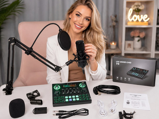 Müüa täielik podcasti ja striimimise komplekt.