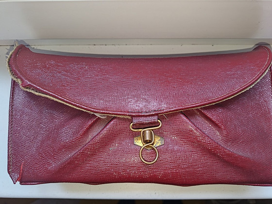 Vintage retro nahast naiste clutch 50-70a .kollektsionerid