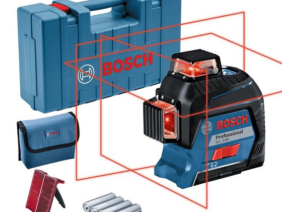 Bosch Professional GLL 3-80 лазерный уровень 3 x 360 красный